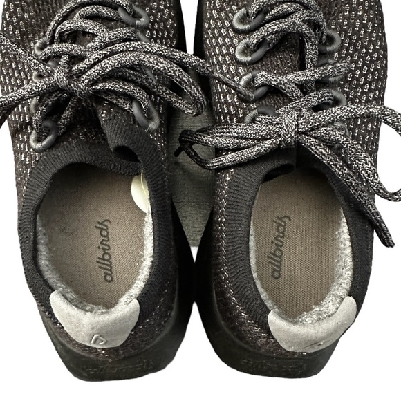 ALLBIRDS Tree Dashers Black White Wool Running Sneakers 9 - Picture 4 of 6